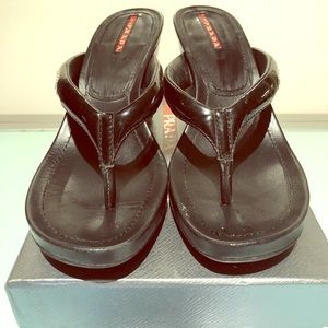 Prada wedged sandals